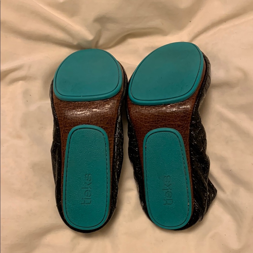 Tieks Travel Shiny Black Ballet Flats - Picture 3 of 4